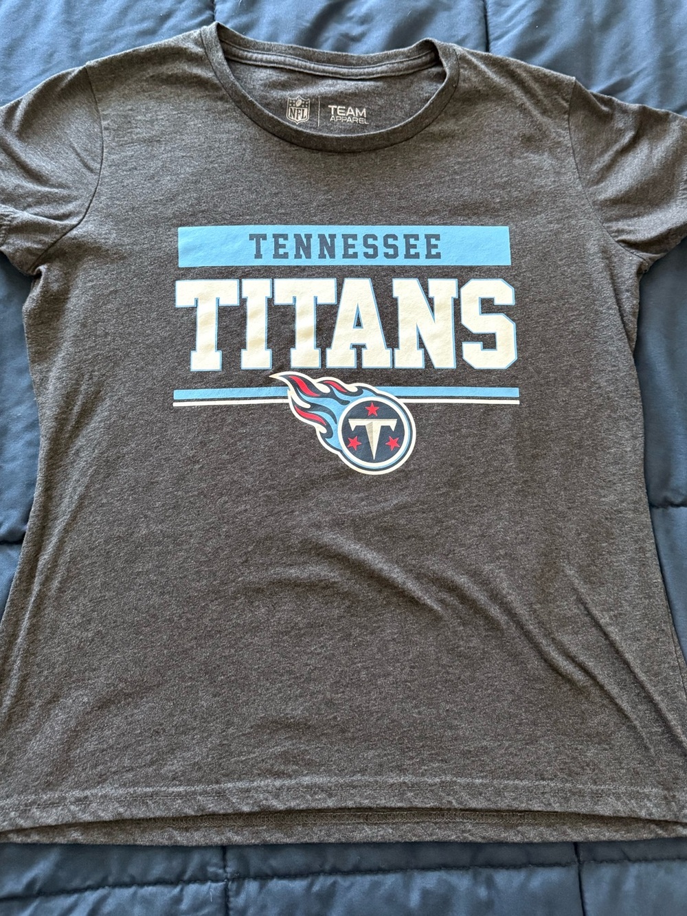 Tennessee Titans Women’s Gray Logo Tee - Team Apparel